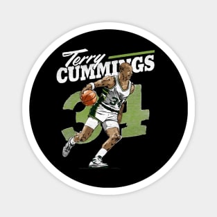 Terry Cummings Milwaukee Retro Magnet